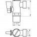 Кран кульовий кутовий з фільтром SOLOMON 1/2"x1/2" А7041