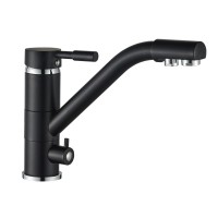Смеситель для кухни под осмос Globus Lux GLLR-0555 BLACK