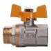 Кран кульовий прямий PROFESSIONAL 3/4" НВ ЖБ PN40 QP152 Кран кульовий прямий PROFESSIONAL 3/4" НВ ЖБ PN40 QP152