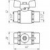 Кран кульовий прямий PROFESSIONAL 1/2" ПН КБ PN40 QP153