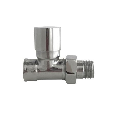 Кран вентильный прямой с американкой SOLOMON 1/2" CHROM 1864 п/ключ