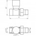 Кран вентильный прямой с американкой SOLOMON 1/2" CHROM 1864 п/ключ