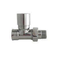Кран вентильный прямой с американкой SOLOMON 1/2" CHROM 1864 п/ключ