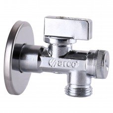 Кран кульовий кутовий з фільтром ARCO 1/2"x1/2" 02400MAC Кран кульовий кутовий з фільтром ARCO 1/2"x1/2" 02400MAC