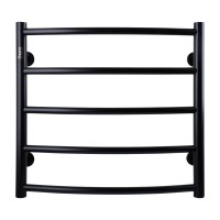 Полотенцесушитель UNIO LD W 500-500-5 BLK Лесенка Дуга вода черная