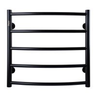 Полотенцесушитель UNIO LD W 500-500-5 BLK Лесенка Дуга вода черная