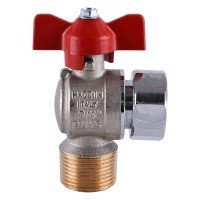 Кран кульовий котловий 3/4" 301208R кутовий з накидною гайкою TECNOVIELLE S. p.A.