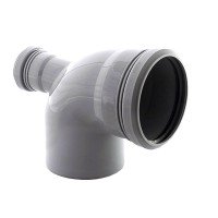 Коліно VSplast 110x90° з вiдводом 50мм (горизонтальне) Коліно VSplast 110x90° з вiдводом 50мм (горизонтальне)