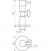 Кран напівперевертня кутовий SOLOMON 1/2"х3/4" Lazer 7076