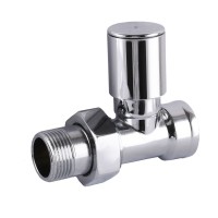 Кран вентильный прямой с американкой SOLOMON 3/4" CHROM 1865 вент