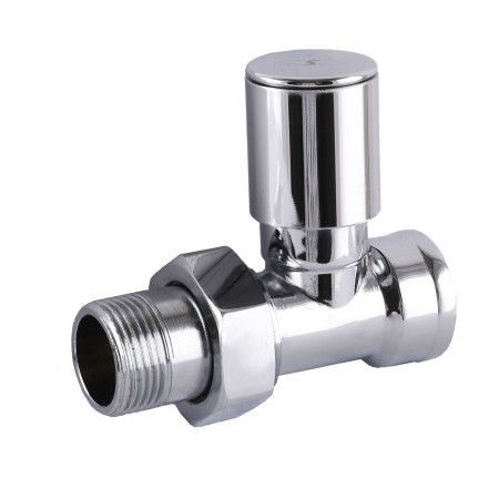 Кран вентильный прямой с американкой SOLOMON 3/4" CHROM 1865 вент