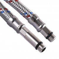 Шланг нержавеющая сталь ECO FIX М10х1/2" 1,0м. ПАРА EPDM