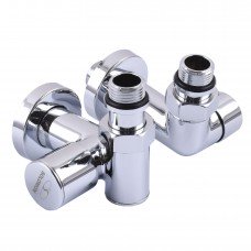 Кран вентильний кутовий з американкою SOLOMON LUX 1/2" CHROM 7777_TEN (2шт. )