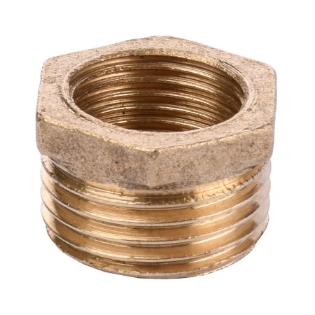 Футорка латунь 3/8″ Внутренняя х 1/2″ Наружная 701Б