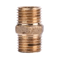 Ниппель латунь 1/4″ Наружная-Наружная 542Б
