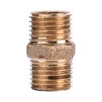 Ниппель латунь 1/4″ Наружная-Наружная 542Б