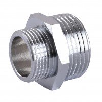 Ніпель SOLOMON 3/4"х1" ПН хром 8208