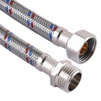 Шланг нержавіюча сталь SOLOMON 1/2"х1/2" НВ 0,2 м. HS31