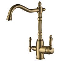 Смеситель для кухни под осмос Globus Lux GLLR-1000-9-BRONZE