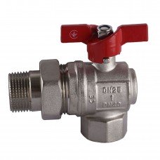 Кран кульовий кутовий з американкою SELBA 1" SL1543