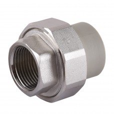 Муфта разборная внутр.резьба (металлическая) PPR Vsplast 25х1/2'' 1017