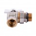 Кран шаровый угловой с американкой PROFESSIONAL QP_004 PN40 1" антипротечка БЕЛАЯ БАБОЧКА