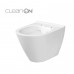 CET Cersanit 743 CITY OVAL CLEAN ON подвесной с крышкой SLIM дюропласт лифт