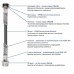 Шланг антивибрационный угловой SOLOMON 1" НВ 0,8м. HS3001
