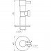 Кран напівперевертня кутовий SOLOMON 1/2"х1/2" Lazer 7076 Кран напівперевертня кутовий SOLOMON 1/2"х1/2" Lazer 7076