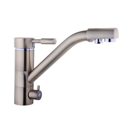 Смеситель для кухни под осмос Globus Lux GLLR-0555-BBRONZ