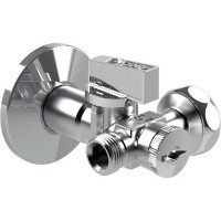 Кран шаровой угловой двойной ARCO 1/2"х 3/4"х3/8" DUAL29