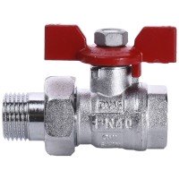 Кран шаровый прямой с американкой  ARCO 1/2" TURIA 0117208