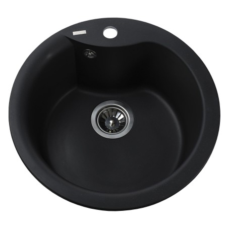 Гранитная мойка ORTA черный 485