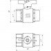 Кран шаровый прямой SELBA 1" НВ ЖБ SL1508