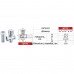 Кран вентильный для стиральной машины PROFESSIONAL 3/4"x3/4"x3/4"с удлинителем NV-QP170