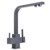 Смеситель для кухни под осмос Globus Lux GLLR-0111-3-TITANIUM