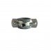 Хомут в сборе CR  1 1/2" (47-53мм) с винтом-шурупом 8*100 и дюбелем в уп., серый
