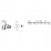 Кран радиаторный угловой ARCO 1/2" под термоголовку TB501275 М30