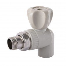 Кран радіаторний кутовий Kalde PPR ф25x1/2  22014