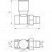 Кран вентильний прямої з американкою SOLOMON 1/2" CHROM 1865 вент Кран вентильний прямої з американкою SOLOMON 1/2" CHROM 1865 вент