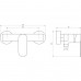 Змішувач для душу TOPAZ BARTS TB 07705-H36