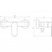 Змішувач для душу TOPAZ BARTS TB 07705-H36