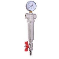 Фильтр с краном и манометром CRISTAL (RBM) 1/2” NV - 5024