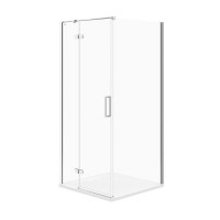 Душевая кабина угловая квадратная JOTA 90x90x195 левосторонняя прозрачное стекло