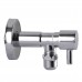Кран полуоборотный угловой с цангой SOLOMON 1/2"х 3/8" Lazer 7076