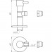 Кран полуоборотный угловой с цангой SOLOMON 1/2"х 3/8" Lazer 7076