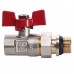 Кран шаровый прямой с американкой WATERVALVE Q003 1/2" NV-V123 1/2" BH