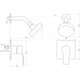 Змішувач для душу Globus Lux GLQU-0105S-KIT