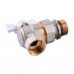 Кран кульовий кутовий з американкою PROFESSIONAL QP004 PN40 3/4" антипротечка БІЛИЙ МЕТЕЛИК Кран кульовий кутовий з американкою PROFESSIONAL QP004 PN40 3/4" антипротечка БІЛИЙ МЕТЕЛИК
