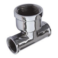 Тройник SOLOMON 1/2"х1"х1/2" ВВВ хром 8202